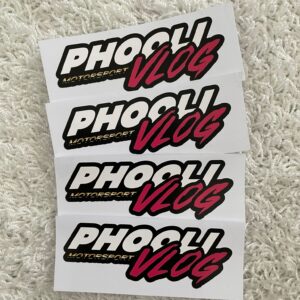 Phoolivlog motorsport tarrasetti (4kpl)